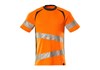 T-Shirt, moderne Passform hi-vis orange/dunkelanthrazit S ONE